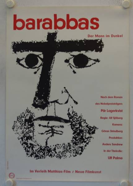 Barabbas original release german movie poster